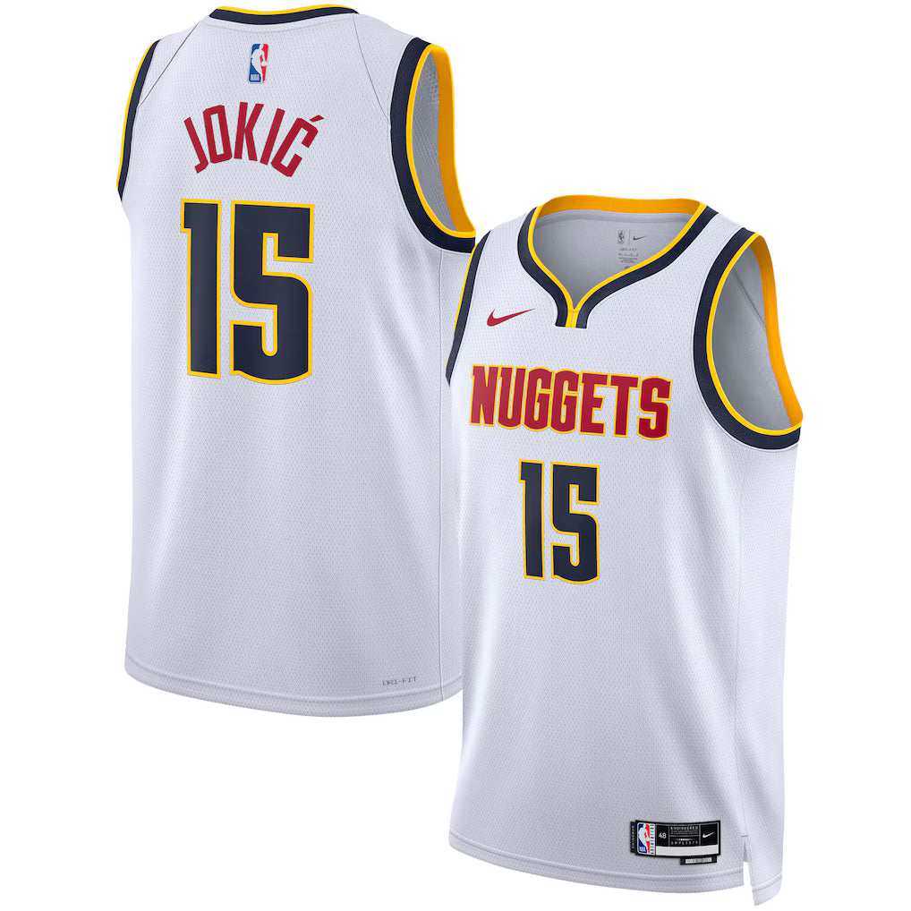 Denver Nuggets NBA Nikola Jokic Nike Swingman Jersey – White (USA Stock) - UKASSNI