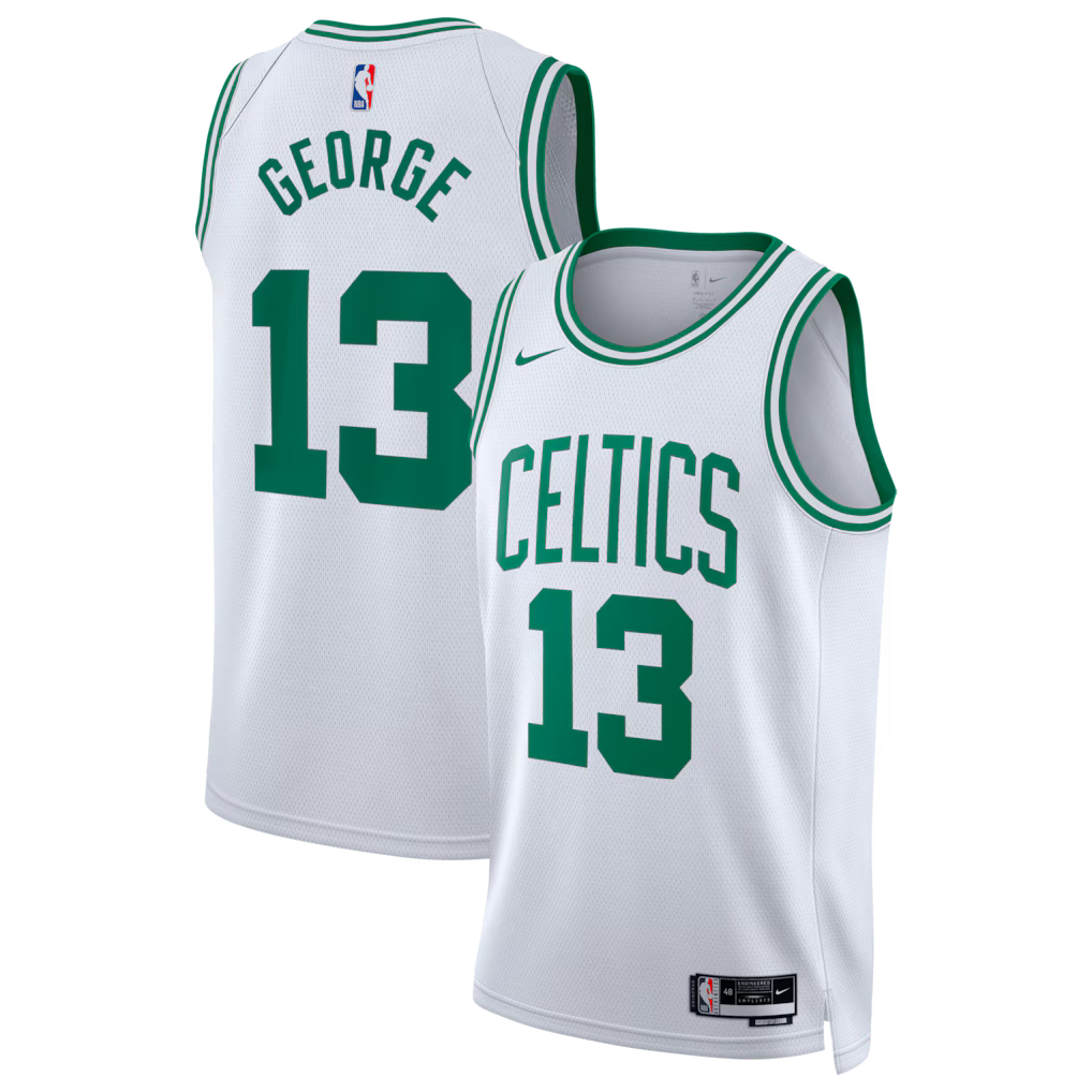 Boston Celtics Paul George Jersey – NBA Nike Association Edition Swingman – White (USA Sourced)