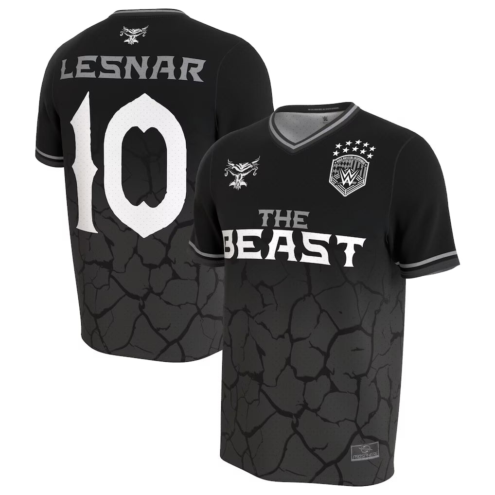 Brock Lesnar ProSphere Jersey - WWE Unisex Soccer Jersey – Black (USA Sourced)