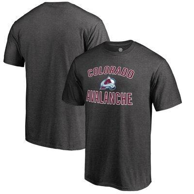 Colorado Avalanche UK Fanatics Branded Victory Arch T-Shirt - Heathered Gray - UKASSNI