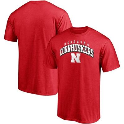 Nebraska Huskers NCAA UK Fanatics Branded Line Corps T-Shirt - Scarlet - UKASSNI