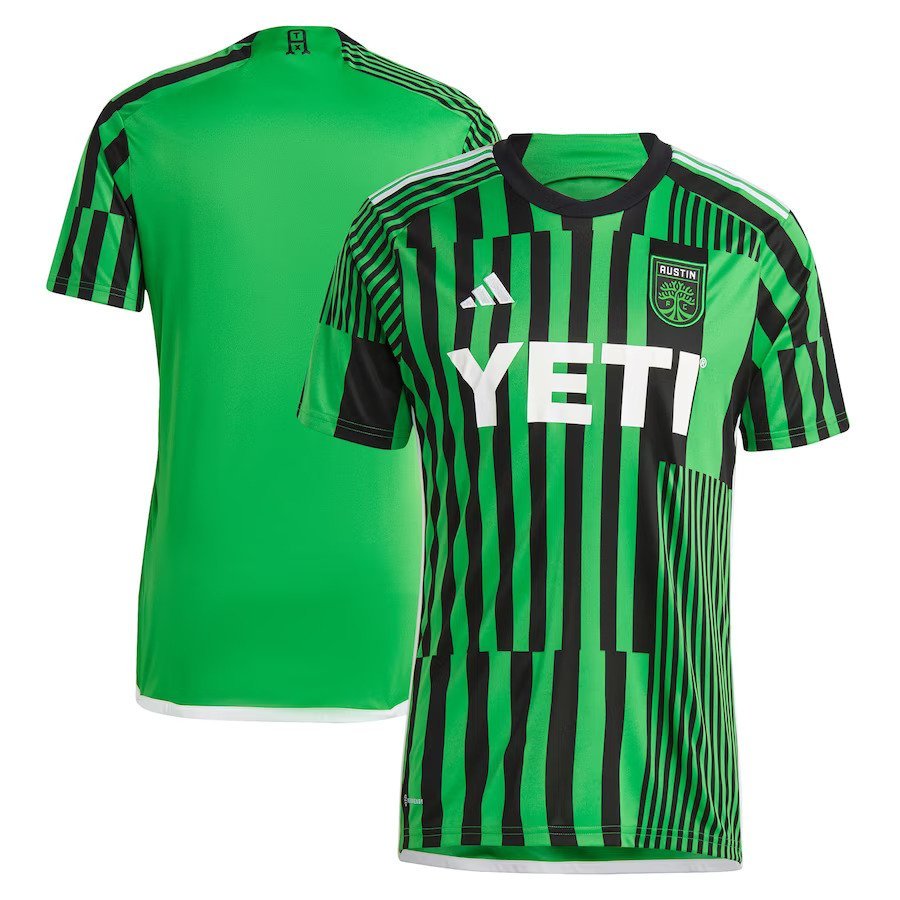 Austin FC adidas 2023 Las Voces Kit Replica Jersey - Green - UKASSNI