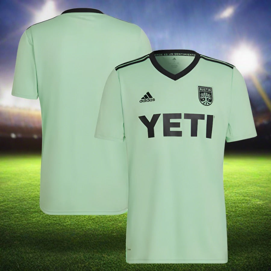 Austin FC MLS UK adidas The Sentimiento Kit Replica Blank Jersey - Mint - UKASSNI