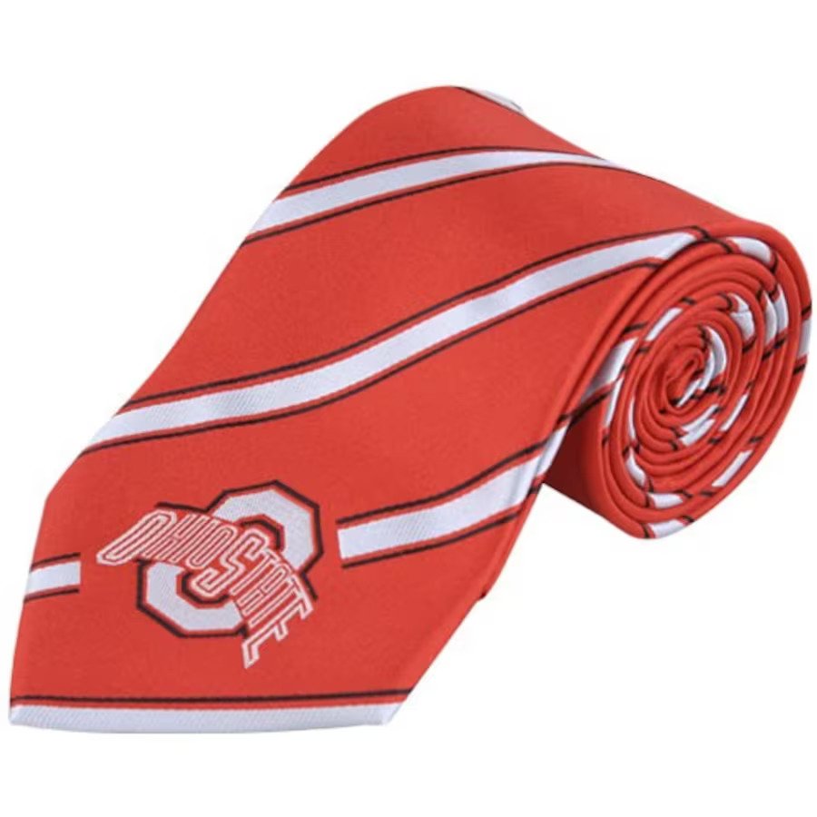 Ohio State Buckeyes NCAA UK Woven Poly Tie (UK Stock) - UKASSNI