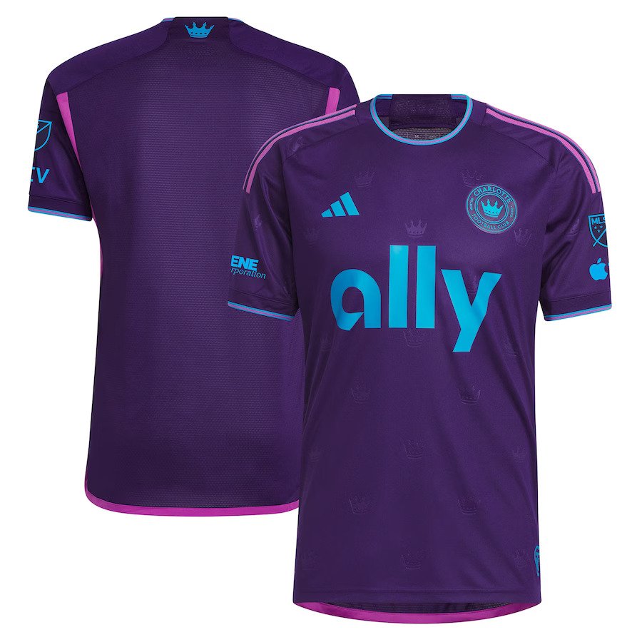 Charlotte FC adidas 2023 Crown Jewel Kit Authentic Jersey - Purple - UKASSNI