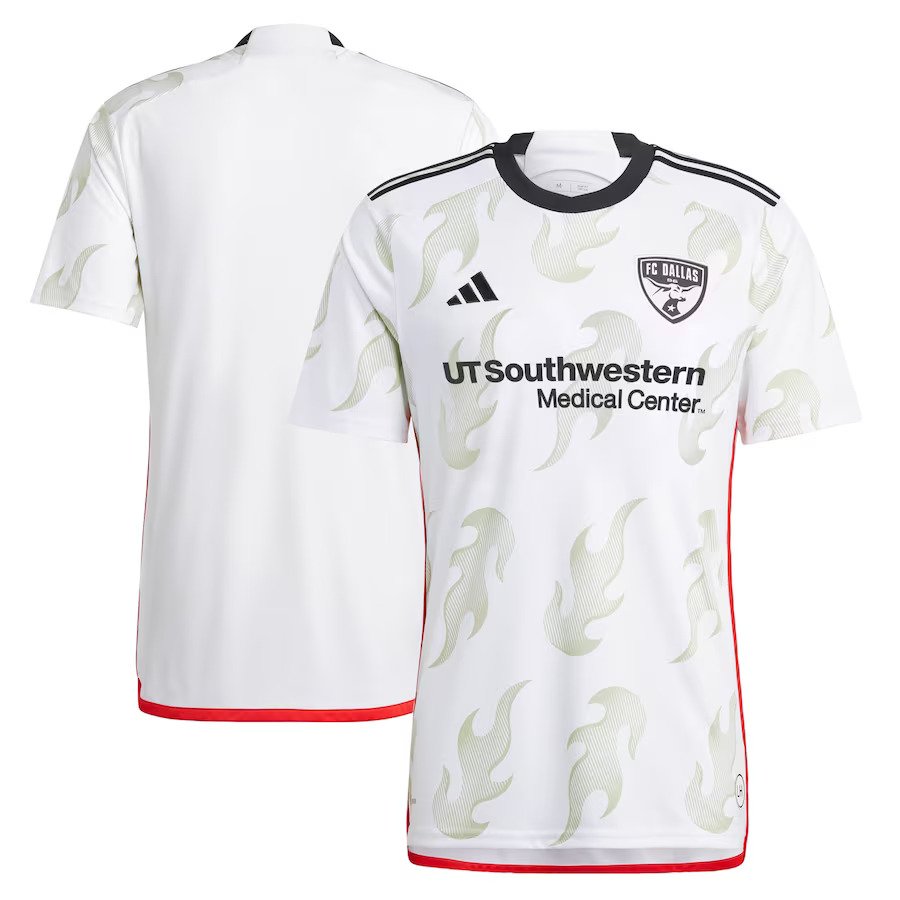 FC Dallas adidas 2023 Burn Baby Burn Replica Jersey - White - UKASSNI