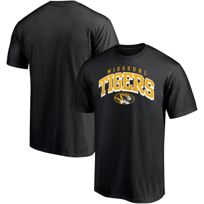 Missouri Tigers NCAA UK Fanatics Branded Line Corps T-Shirt - Black - UKASSNI