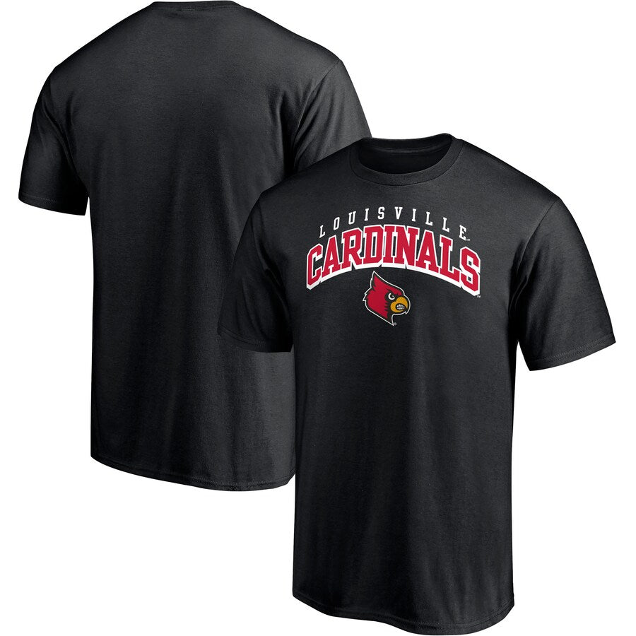 Louisville Cardinals NCAA UK Fanatics Branded Line Corps T-Shirt - Black - UKASSNI