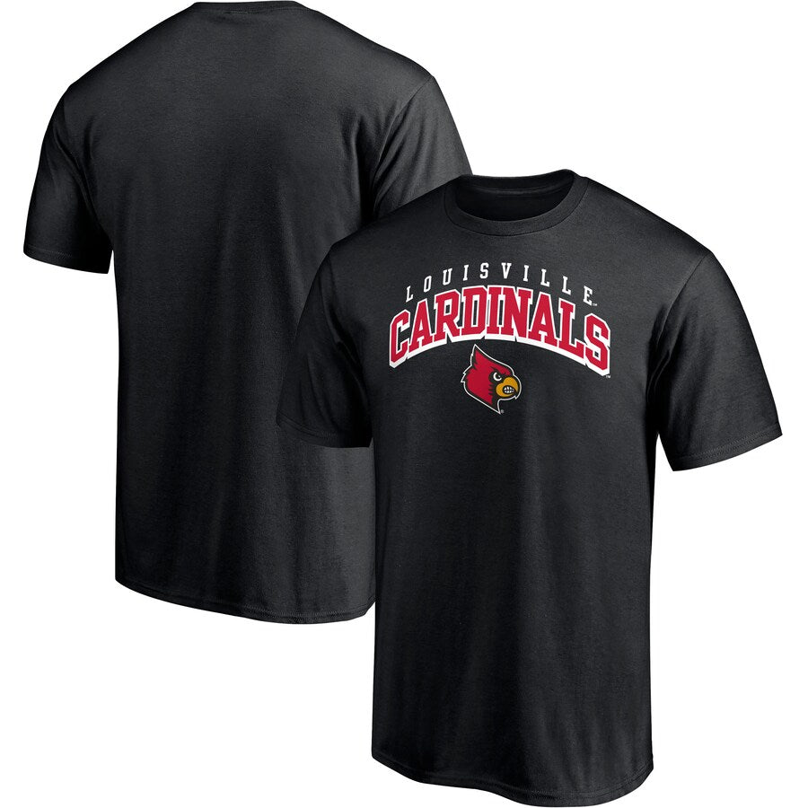 Louisville Cardinals NCAA Fanatics Branded Line Corps T-Shirt – Black (UK Stock) - UKASSNI