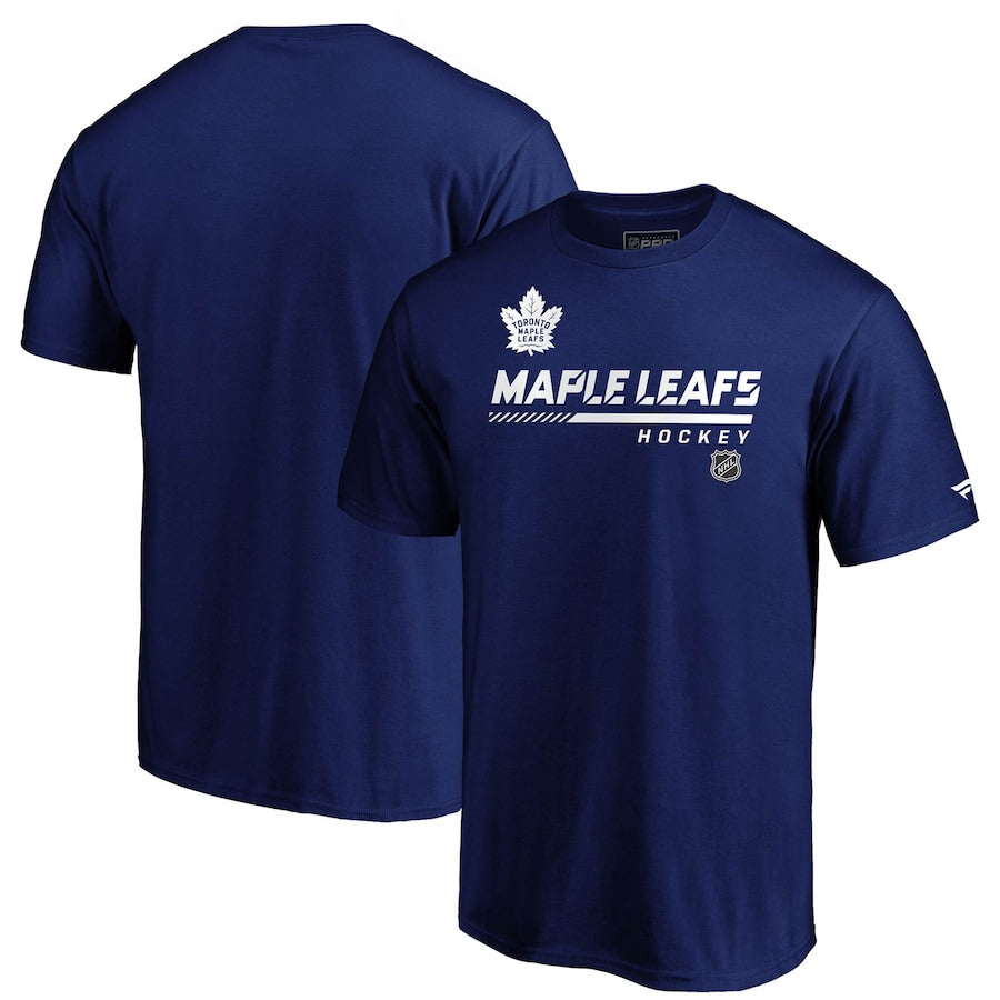 Toronto Maple Leafs NHL UK Fanatics Branded Authentic Pro Core Collection Prime T-Shirt - Blue - UKASSNI