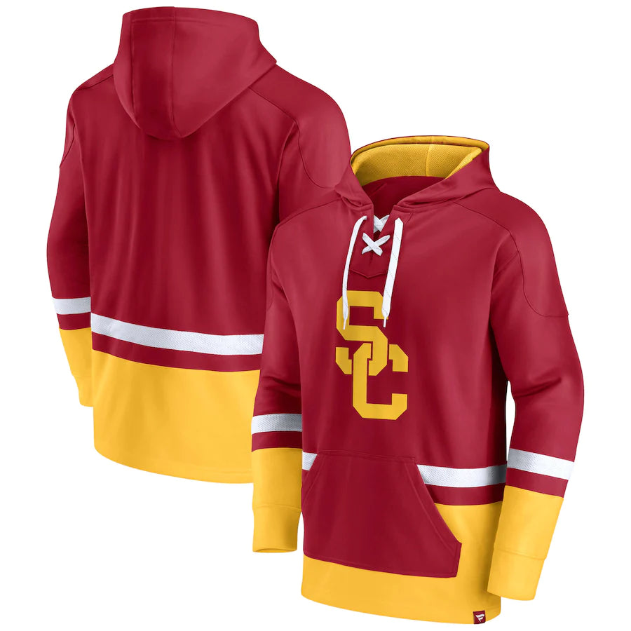 USC Trojans Fanatics Branded First Battle Pullover Hoodie - Cardinal - UKASSNI