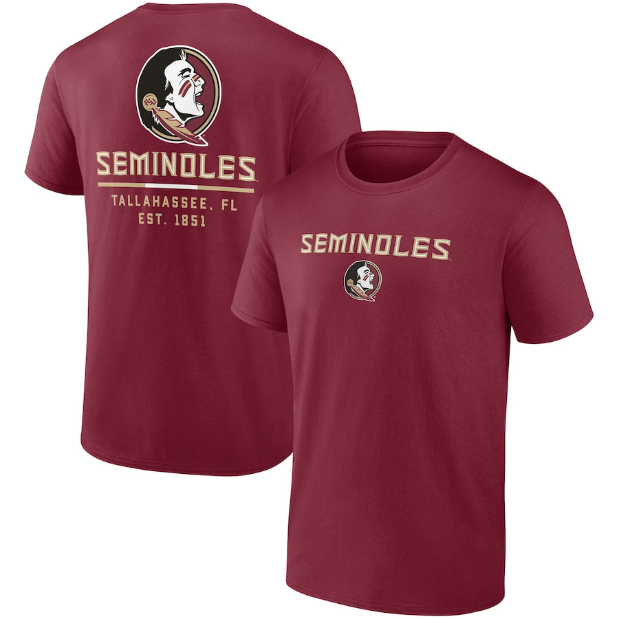 Florida State Seminoles NCAA UK Fanatics Branded Game Day 2-Hit T-Shirt - Garnet - UKASSNI
