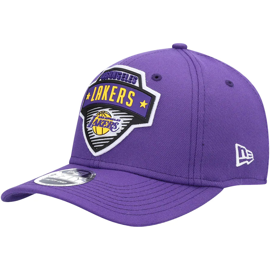 Los Angeles Lakers NBA UK New Era Tip Off 9FIFTY Snapback Hat -- Purple - UKASSNI