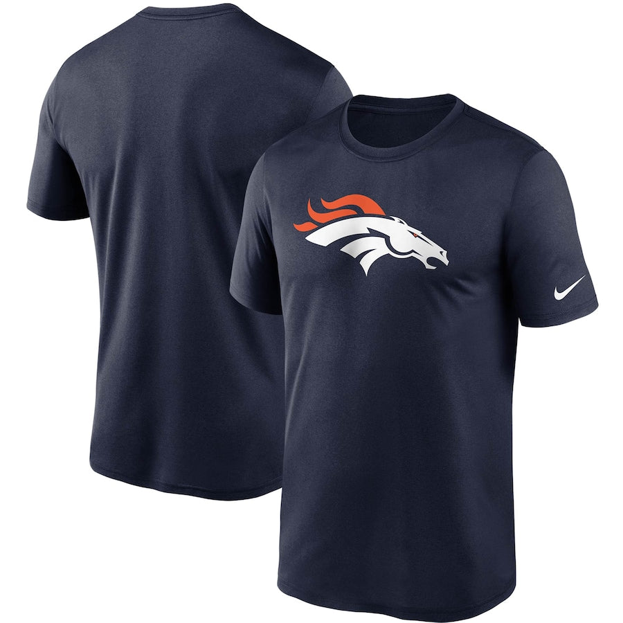 Denver Broncos NFL UK Nike Logo Essential Legend Performance T-Shirt - Navy - UKASSNI