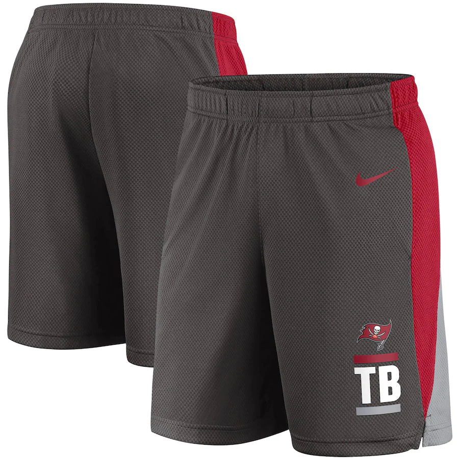 Tampa Bay Buccaneers NFL UK Large Nike Broadcast Shorts - Pewter - UKASSNI